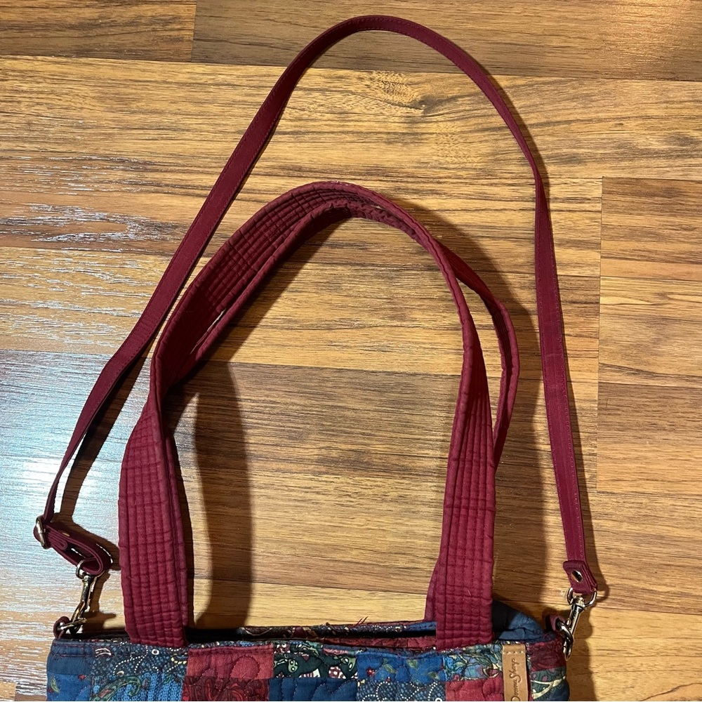 Donna Sharp Patchwork Quilted Purse Fall Purse Sh… - image 6